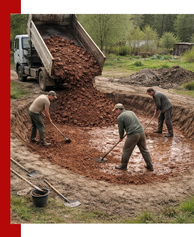 Купить качественную глину для пруда в Белореченске