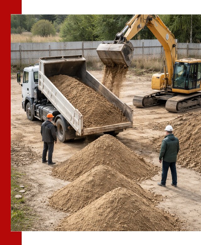 Доставка супеси вагонными и автопартиями в Белореченске