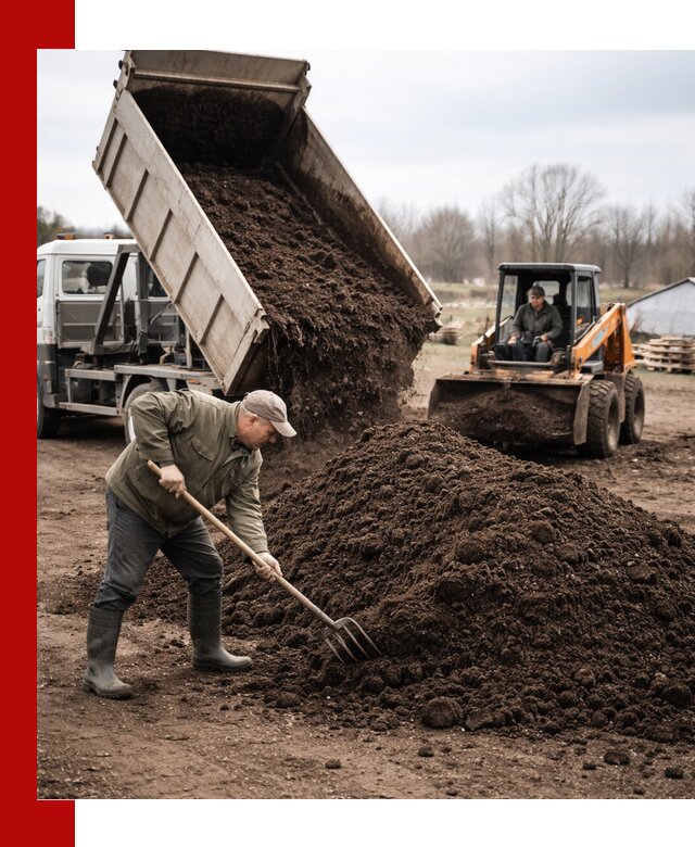 Доставка и продажа перегноя в Белореченске быстро и дешево