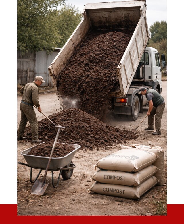 Купить компост в Белореченске от 4260 р. за куб с доставкой | ПРОНЕРУДБлч