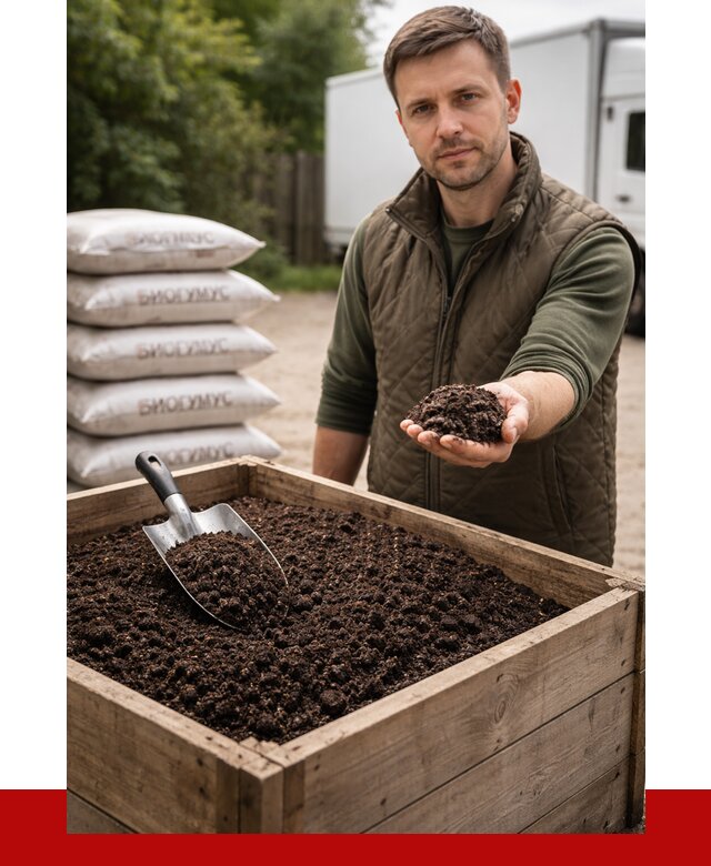 Купить биогумус в Белореченске с доставкой от 8622 р. за куб | ПРОНЕРУДБлч