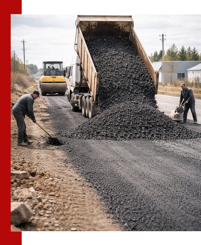 Асфальтовая крошка для дорог в Белореченске — поставка и доставка