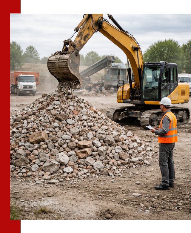 Доставка и вывоз строительного боя в Белореченске