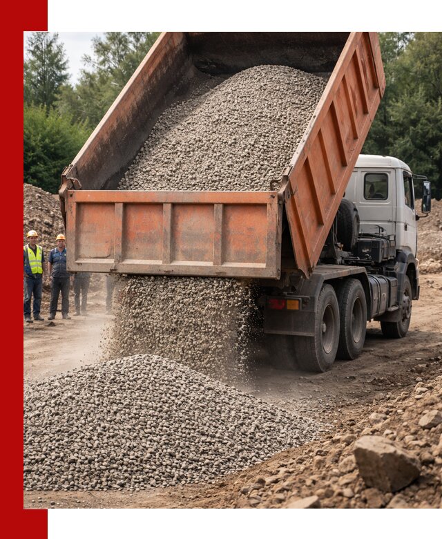 Доставка сыпучих материалов самосвалом в Белореченске быстро и надежно