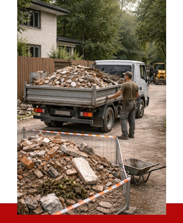 Вывоз строительного мусора с погрузкой в Белореченске от 7608 р | ПРОНЕРУДБлч