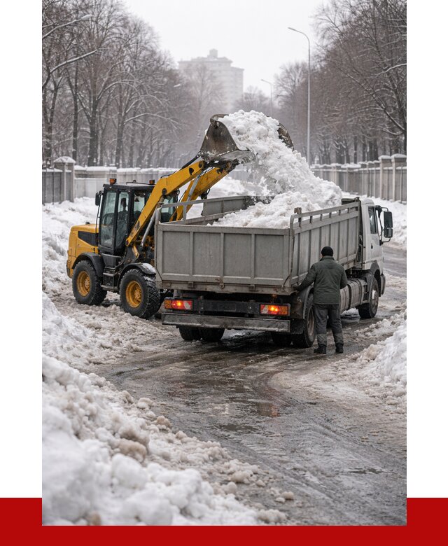 Вывоз снега с погрузкой в Белореченске от 3550 р. ПРОНЕРУДБлч