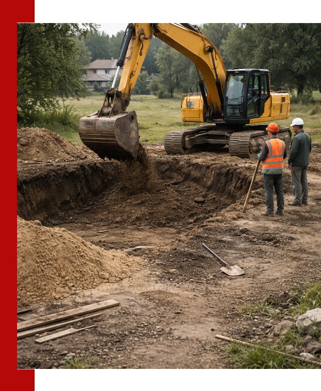 Рытье котлована под фундамент в Белореченске (быстро и недорого)