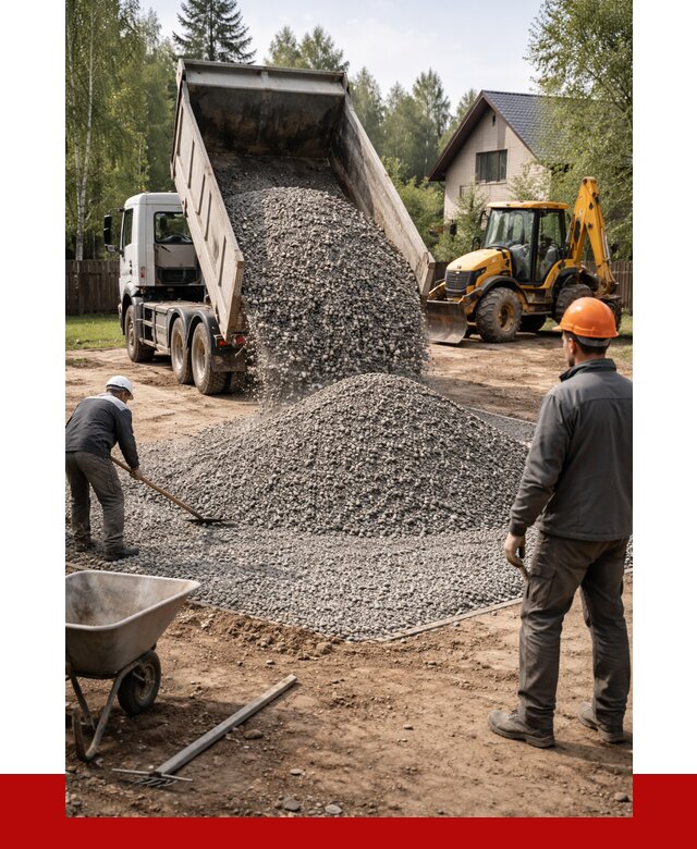 Отсыпка участка щебнем в Белореченске от 6594 р. ПРОНЕРУДБлч