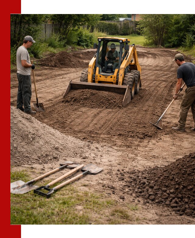 Планировка участка грунтом с вывозом и доставкой в Белореченске