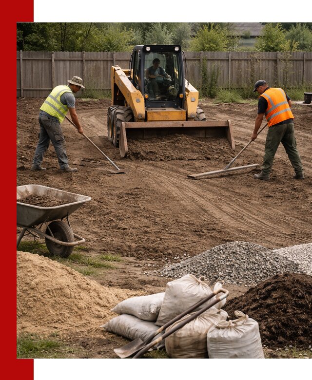 Выравнивание участка под строительство и благоустройство в Белореченске