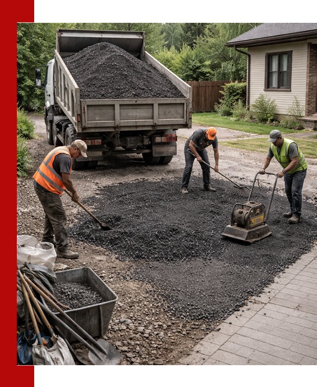 Асфальтовая крошка для двора с доставкой в Белореченске